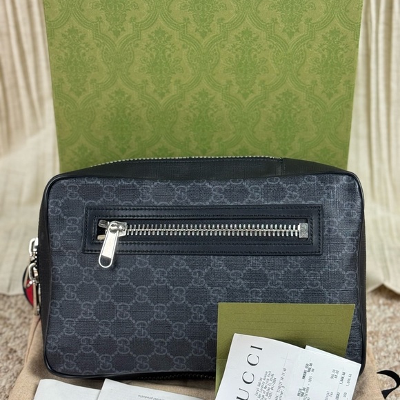 Gucci Web Strap Sling Bag GG Coated Canvas Small. - Picture 2 of 14